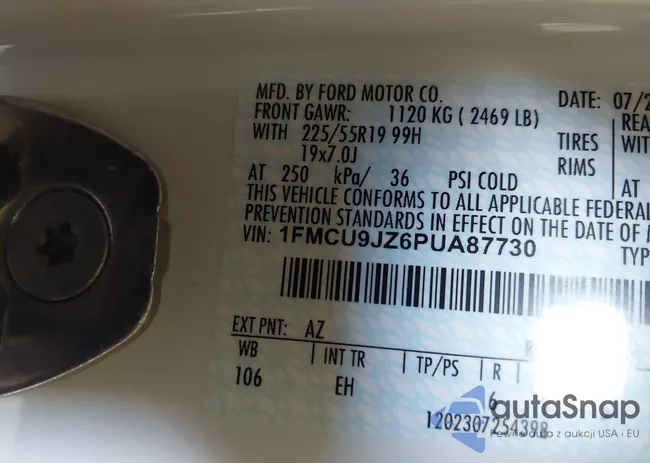 1FMCU9JZ6PUA87730: 42508331