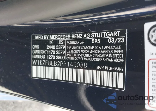 W1KZF8EB2PB145088: 42508511