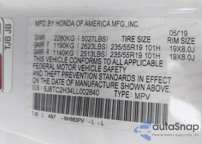 5J8TC2H34LL002840: 42509684