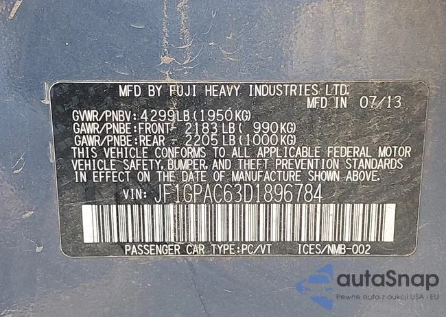 JF1GPAC63D1896784: 42509936