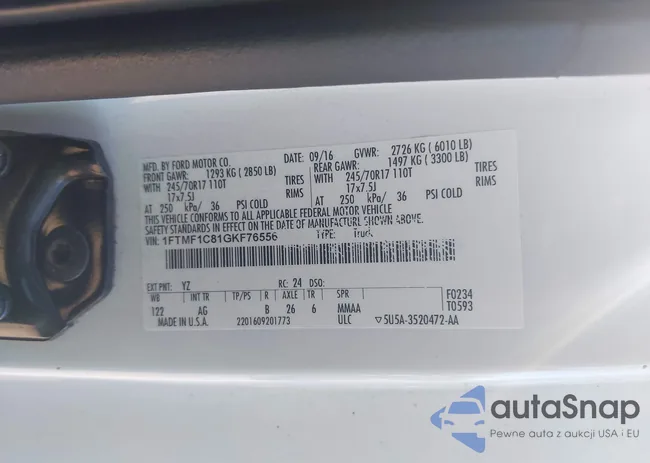 1FTMF1C81GKF76556: 42510068