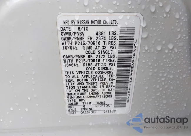 JN8AS5MV6AW146309: 42510643