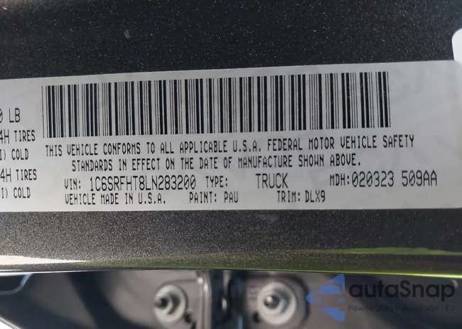 1C6SRFHT8LN283200: 42510774