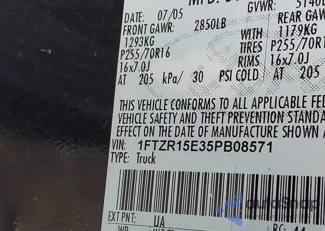 1FTZR15E35PB08571: 42510908