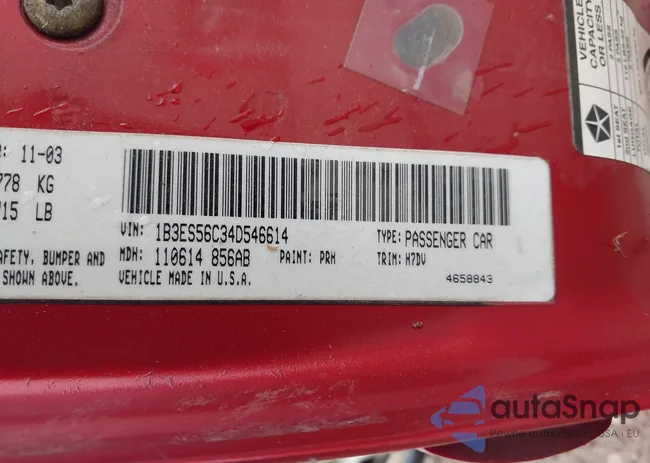 1B3ES56C34D546614: 42511013