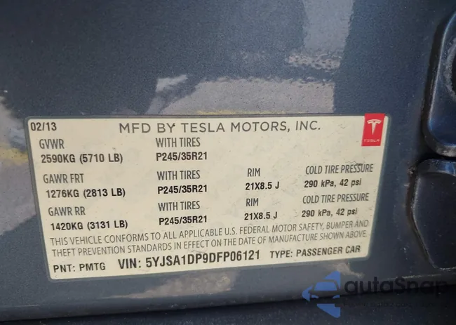 5YJSA1DP9DFP06121: 42511097