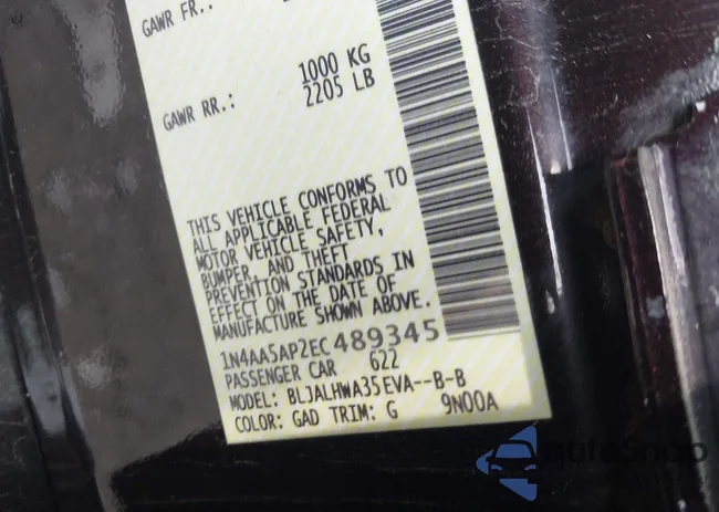 1N4AA5AP2EC489345: 42511861