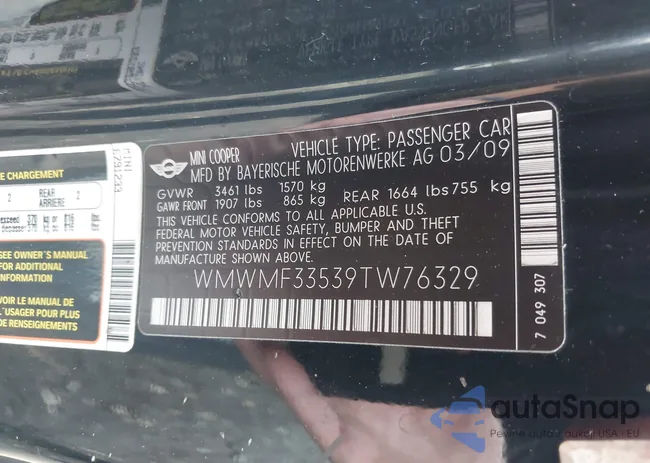 WMWMF33539TW76329: 42512079