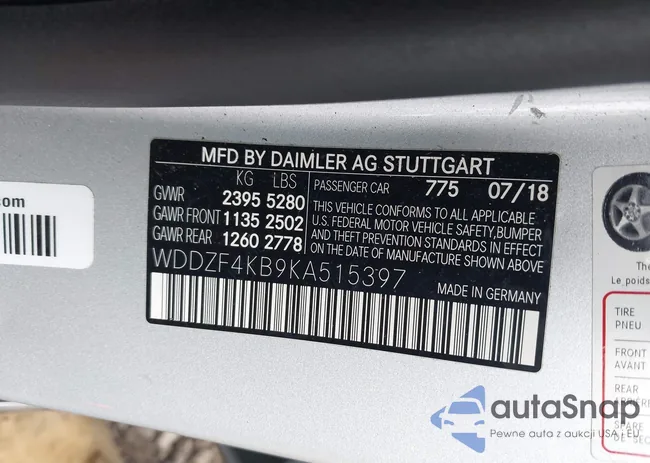 WDDZF4KB9KA515397: 42512088