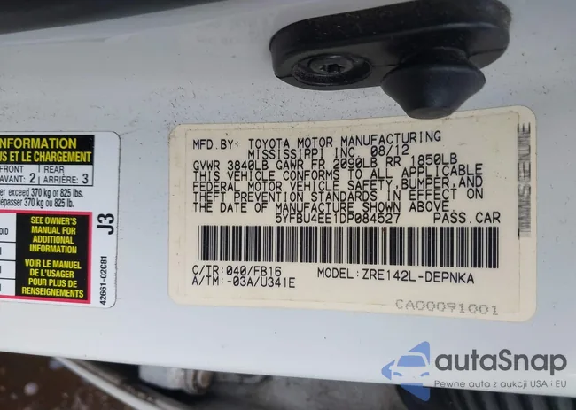 5YFBU4EE1DP084527: 42512129