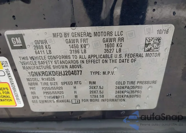 1GNKRGKD6HJ204077: 42512175