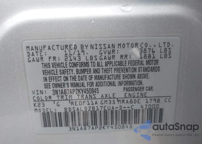 3N1AB7AP2KY450845: 42512801