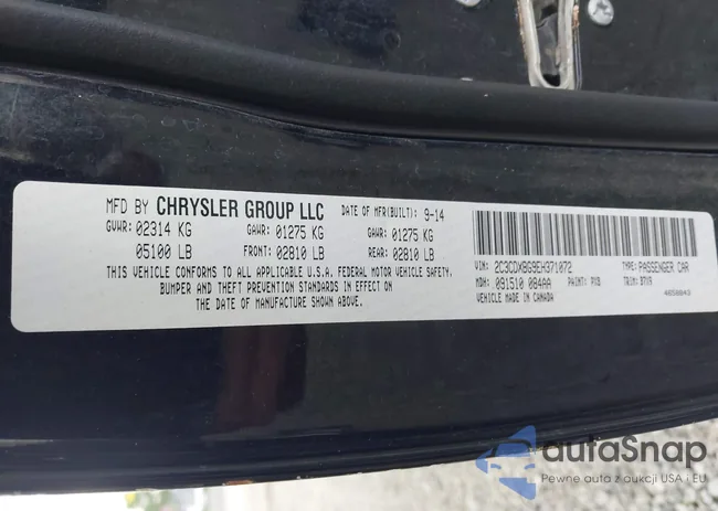 2C3CDXBG9EH371072: 42512819