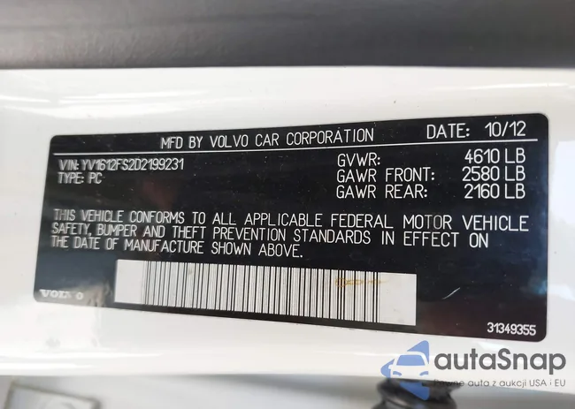 YV1612FS2D2199231: 42513014