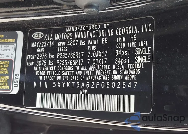 5XYKT3A62FG602647: 42513087