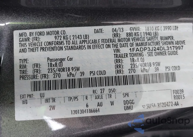 1FADP3J24DL317997: 42512288