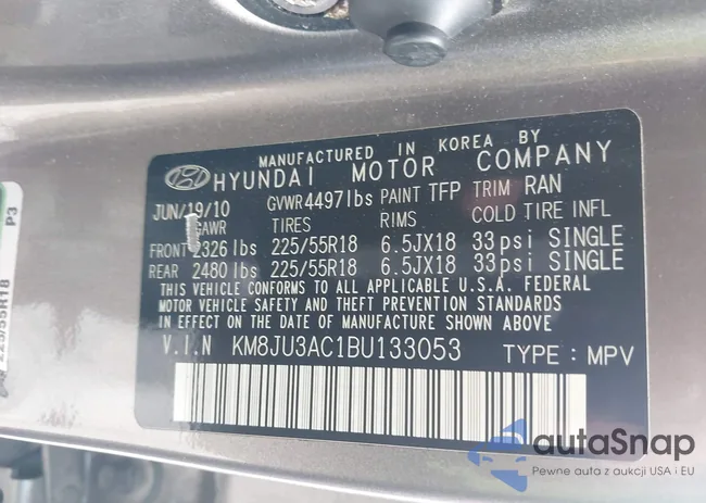 KM8JU3AC1BU133053: 42512291