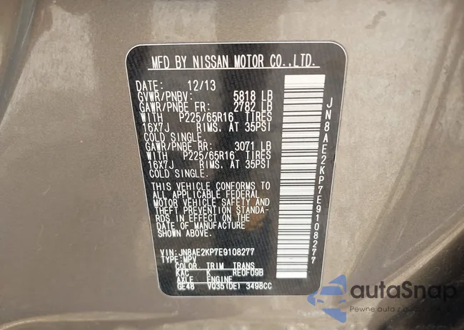 JN8AE2KP7E9108277: 42512311