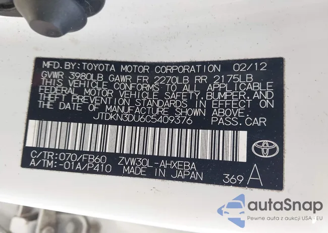 JTDKN3DU6C5409376: 42512320