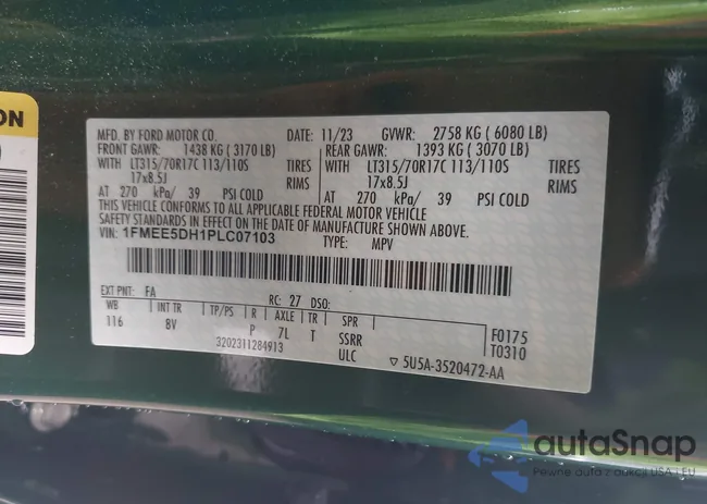 1FMEE5DH1PLC07103: 42512463