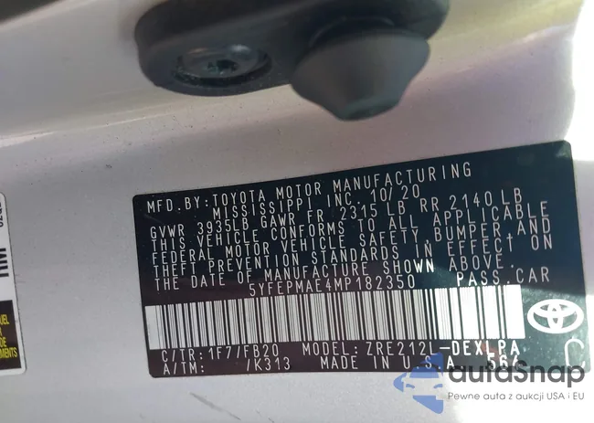 5YFEPMAE4MP182350: 42512499