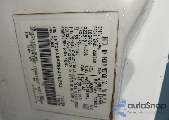 1FTCR10A2RPA70993: 42514092