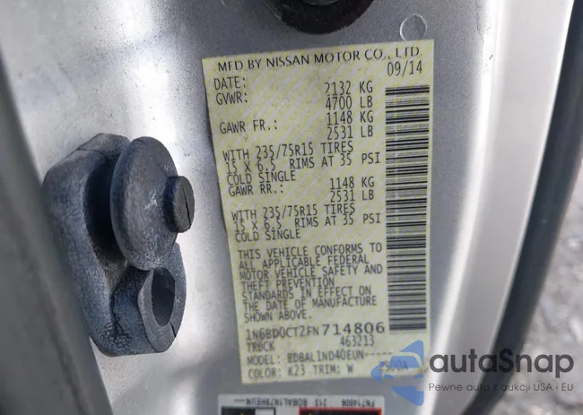 1N6BD0CT2FN714806: 42514597