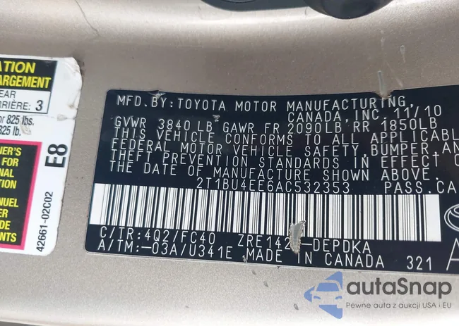 2T1BU4EE6AC532353: 42514880