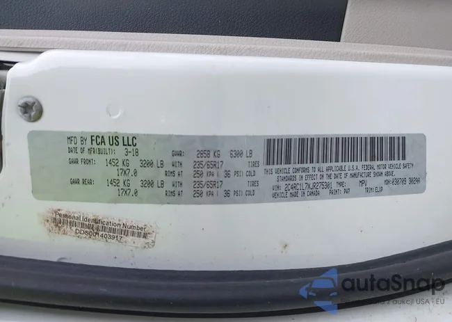 2C4RC1L7XJR275301: 42515122