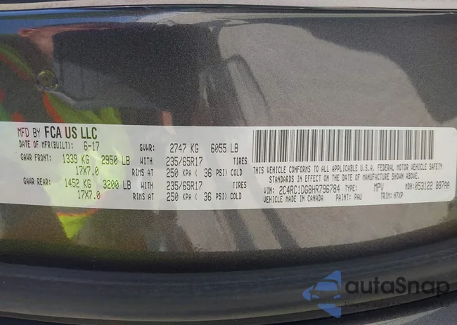 2C4RC1DG8HR796784: 42514252