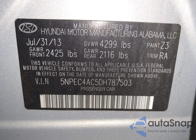 5NPEC4AC5DH787503: 42514321