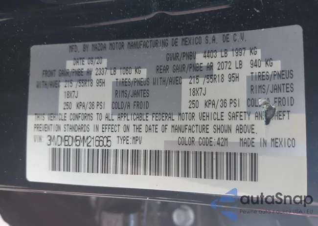 3MVDMBDM5MM216605: 42514498