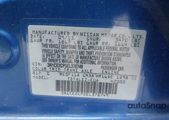 3N1CE2CP5EL378749: 42515712