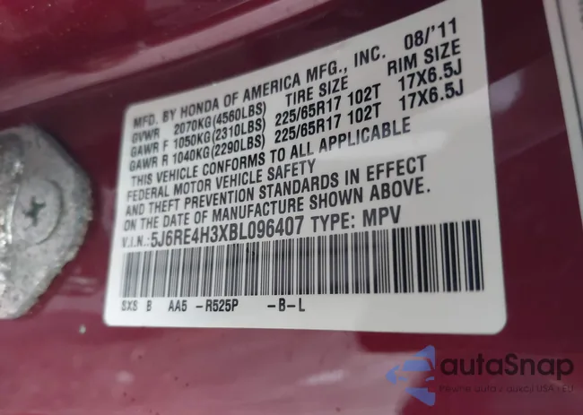 5J6RE4H3XBL096407: 42515930