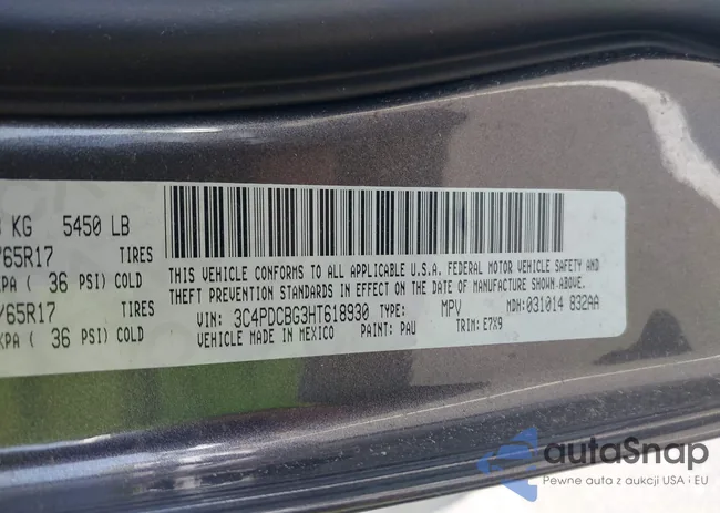 3C4PDCBG3HT618930: 42515946