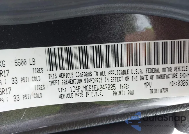 1C4PJMCS1EW247225: 42516046