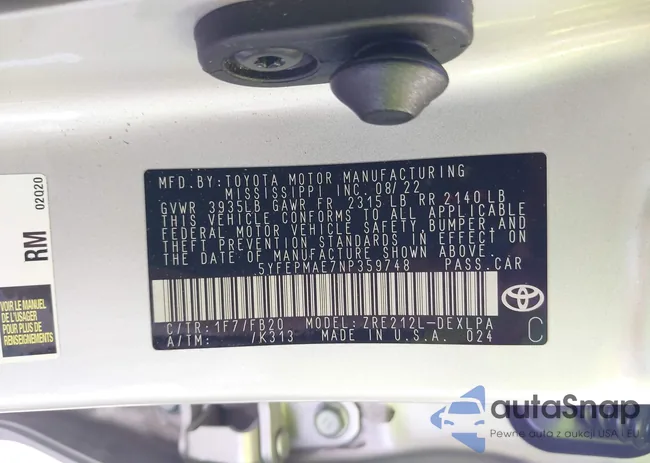 5YFEPMAE7NP359748: 42516093