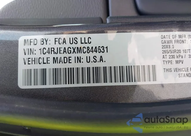 1C4RJEAGXMC844631: 42516098