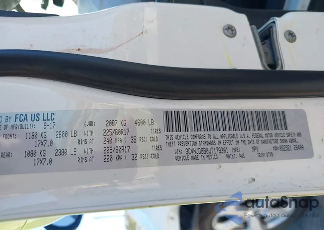 3C4NJDBB0JT179301: 42515380