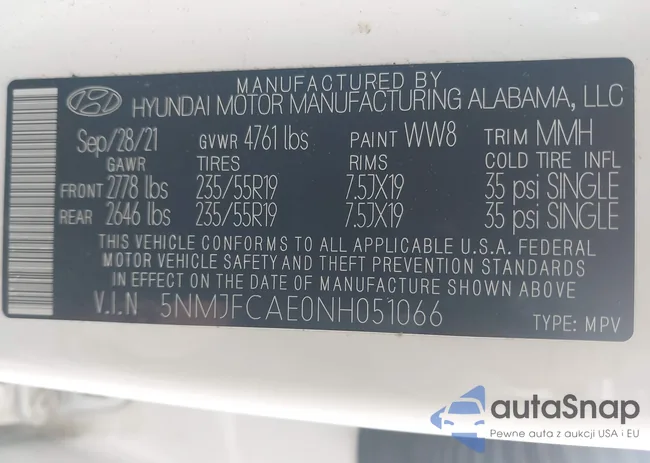 5NMJFCAE0NH051066: 42515503