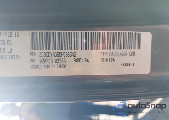 2C3CDYAG8DH596542: 42517016