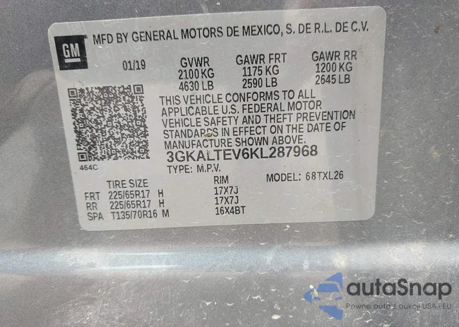 3GKALTEV6KL287968: 42517023