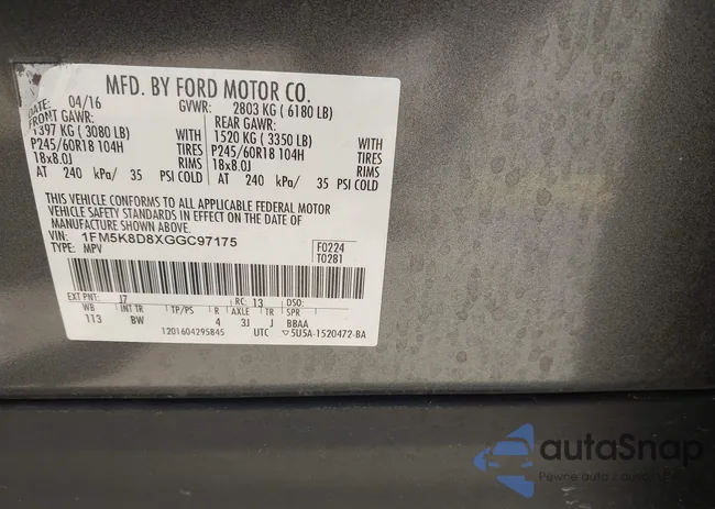 1FM5K8D8XGGC97175: 42517113