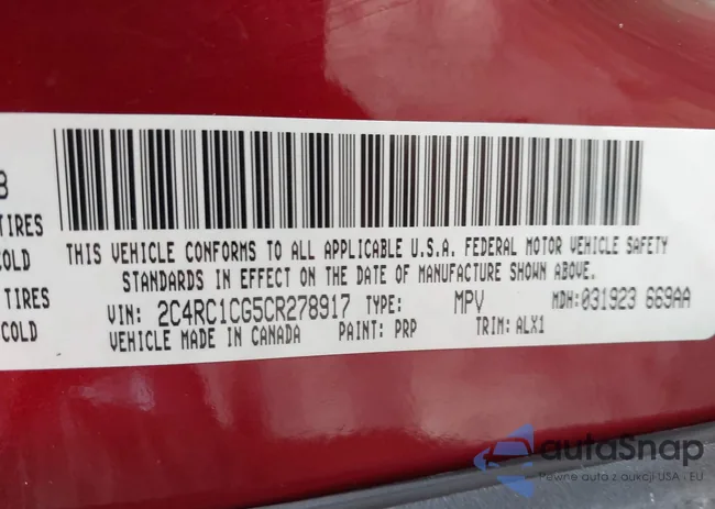 2C4RC1CG5CR278917: 42516392