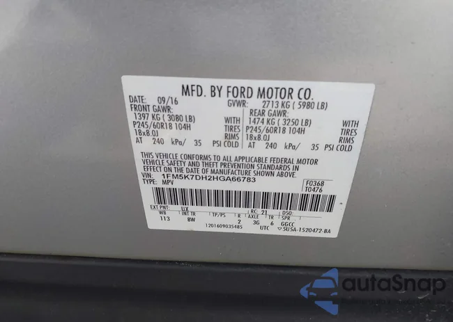 1FM5K7DH2HGA66783: 42517602