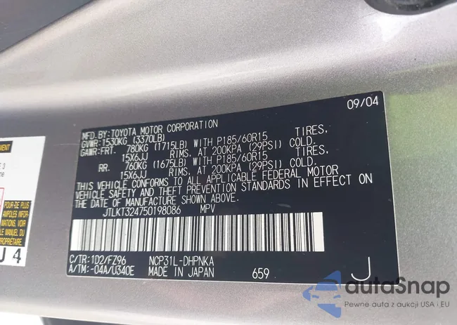 JTLKT324750198086: 42517721