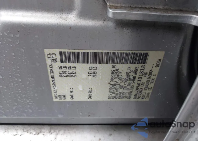 1N4AL2AP4AC191818: 42517913