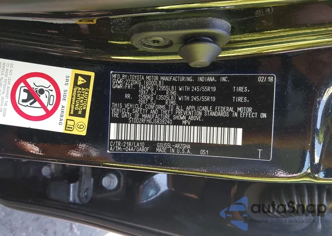 5TDDZRFH6JS839240: 42518149