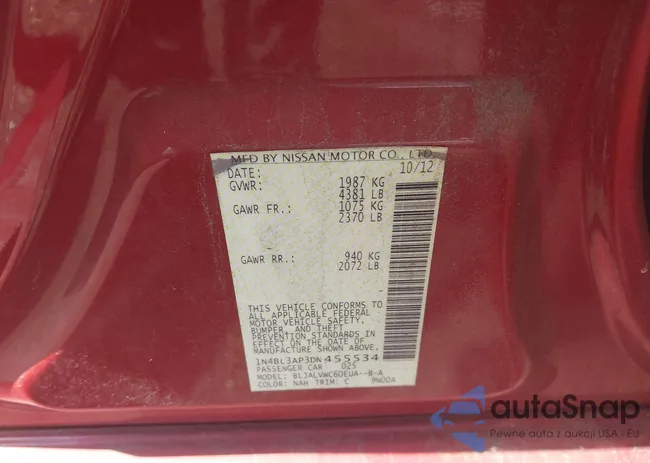 1N4BL3AP3DN455534: 42517316