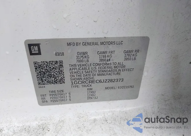 1GCRCREC6JZ282373: 42517391